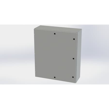 Saginaw Control & Engineering 1/4 Turn Latch Electrical Enclosures, 42 in H, 12 in D, 36 in W, NEMA 3R, 4, 12, 13, Carbon Steel SCE-42EL3612LP